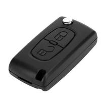 Hililand coque pour clé de voiture 2 boutons de voiture porte-clés étui clé coque de remplacement pour citroën gray