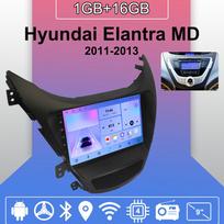 Android Carplay Automobilinis Radijas Hyundai Elantra MD 2011-2013 Multimedijos Grotuvas Pagrindinis Įrenginys Stereo GPS Navigacija BT WIFI 2+32GB 1+16GB black