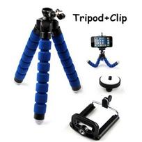 Good tripod stand Cell phone camera dslr smartphone mobile Phone stand  Holder Mount Mini Flexible Tripod Mini Tripod Phone Bracket phone holder mėlyna