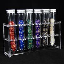 6set/42 Pieces Polyhedron Dice Set with Tube for DND Game TRPG Table Board Role Playing Games white