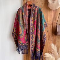Mada Žieminis Šiltas Storas Minkštas Kašmyro Žakardo Šalikas Moterims Kaklaskarė Bandana Šalis Galvos juosta One Size black