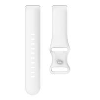 Apyrankė „Garmin Venu 3S“ – 18 mm ilgio sportinė drugelio sagties silikoninė apyrankė, skirta „Garmin Forerunner 255S 265S“ dirželiui. For Garmin Venu 3S balta