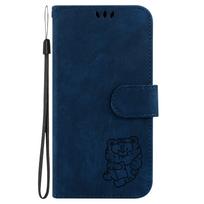 Retro Lovely Tiger odinis dėklas, skirtas iPhone 16 14 12 15 Pro Max Kickstand Piniginės kortelės lizdai Knygų dangtelis, skirtas iPhone 11 13 7 8 Plus 6 X XR XS SE4 iPhone 16 juoda