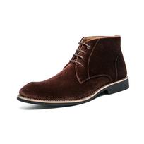 Fashion Spring Fashion Cowboy Boots Suede Shoes Men Casual Shoes Chelsea Motorcycle Boots Men's Formal Dress Booties Lace Up Men's Boots 38 ruda