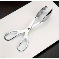 1pc Spatula And Fork Salad Tongs, Mirror Finishing Stainless Steel, Serving Tongs, Pastry Tongs, Candy Tongs, Salad Tongs, Kitchen Gadget 8inch