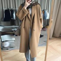 Woolen Coat Autumn and Winter New Camel Thickened Woolen Coat S