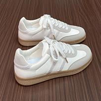 Retro Platform German Training Shoes Women'S Year Trend Niche Women'S Shoes Casual Versatile Flat Baseplate Shoes 35 smėlis