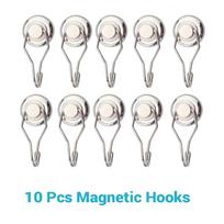 10 vnt. Super stiprūs magnetai Neodimio magnetai Sukamas svyruojantis magnetinis kabliukas D20mm Magnetiniai kabliukai Laiko iki 15 kg Kabliukai namams D20mm