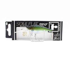 Jackall Soul Flat 58SF Floating Lure Sk Dark Thunder Clear Bait (5503) black