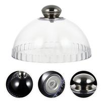 Dessert Cover Round Serving Tray Food Dome Cake Plate Baking Trays Saucepans Protective Clear for Snack
