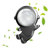 Car Air Freshener Clip Astronaut Car Refreshing Diffuser Long-Lasting Car Aromatherapy Diffuser Fresh Scent Car Refreshing pilka spalva