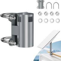 Portable Durable Starlink Pipe Adapter Stainless Steel Universal Starlink Pole Mount Accessories Satellite Dish Mounting Kit raudona