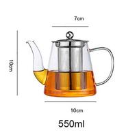Aukštos kokybės arbatos infuzinis puodas Karščiui atsparus stiklinis arbatinuko puodelis su gėlių arbatos puodeliu su filtru Oolong Puer Kettle Stiklinis kavos arbatos puodelis