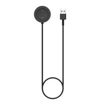 USB išmaniojo laikrodžio įkrovimo kabelis, skirtas Xiaomi Haylou RS3/LS04 sportiniam išmaniajam laikrodžiui, magnetinis įkroviklis, greito įkrovimo dokas, maitinimo adapteris juoda