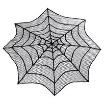 Halloween Decoration Lace Spider Web Skeleton Skull Tablecloth Black Fireplace Mantel Scarf Event Party Supplies gray