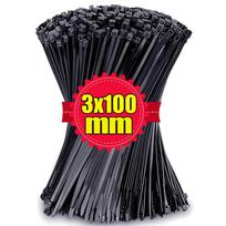 Nylon Cable Ties Self-locking Adjustable Cord Ties Straps Fastening Loop Fixing Ring Home Office Garden Plant Plastic Wire Ties 100PCS
