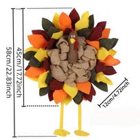 Turkeys Burlap Front Door Decor Stylish Holiday Decorative Props For Fall Festival black