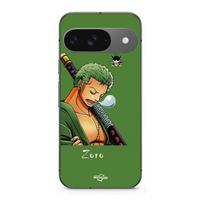 Case for Google Pixel 9 Roronoa Zoro One Piece manga anime juoda