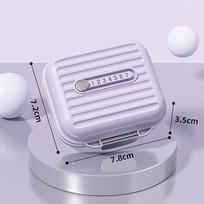 Pill Box Travel Mini Pill Box Lengva 7 skyrelių vaistinė piliulių dėklas Pill Box Vaistų laikiklis Vaistų tablečių laikiklis white