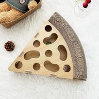 Cat Puzzle Toy Interactive Toys Activity Center Box Wooden Maze beige