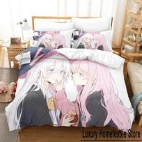 3D Printed Anime Bedding Set Wandering Witch The Journey of Elaina Duvet Cover Double Twin Full Queen King Adult Kid Quilt Cover 70x133cm 2pcs