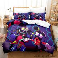 Blitzo Boss Bedding Set Single Twin Full Queen King Size Bed Set Adult Kid Bedroom Duvetcover Sets Anime parure de lit Bed 70x133cm 2pcs