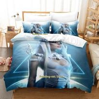 Popular Kerli Bedding Set Single Twin Full Queen King Size Bed Set Adult Kid Bedroom Duvetcover Sets Print Anime Bed Sheet Set 70x133cm 2pcs gray