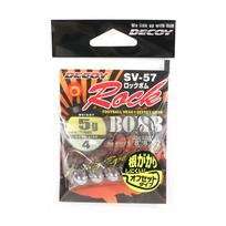 Decoy SV-57 Jig Head Rock Bomb Dydis 4 , 3/16 oz (8762) black