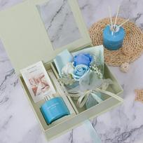 Valentino dienos mini rožės maža muilo gėlių puokštė dovana merginai, gimtadienio dovana, aromaterapijos dovanų dėžutė 1 set