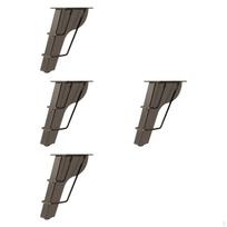 4 Pieces Metal Furniture Legs Cabinet Fashion Multipurpose Accessory 5.91 inch/15 cm Sofa
