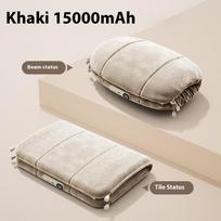 Grafeninis rankų šildytuvo maišelis rankų šildytuvo maitinimo blokas du viename naujas tarpvalstybinis skaitmeninis ekranas karšto vandens maišelis, pliušas 5000mAh gray