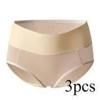 Underwear Women's Lingerie High Waisted Pure Knickers Cotton Plus Size All Cotton Seamless Shorts Panties XXXL tamsios kavos spalvos