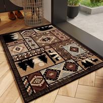 Įėjimo durų kilimėlis Lauko lengvas prabangus Didelis purvo nepraleidžiantis priežiūros durų kilimėlis Verandos durys Namų kilimas 50x80cm brown