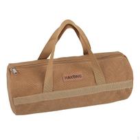 Camping Tool Bag Tent Stakes Storage Wind Ropes Handbag Portable Holder Pouch for Camp Gardening brown