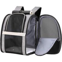 Pet Carrier Backpack with Window Blind for Small Cats Dogs, Ventilated Design, Safety Straps, Buckle Support, Collapsible