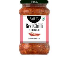 Soul Red Chilli Pickle 400g - Fiery Spice Infusion in Sunflower Oil