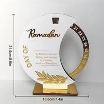 2025 Ramadan Countdown Advent Calendar with Rotatable Wheel Eid Mubarak Table Ornament Islamic Muslim Party Decoration Kids Gift Ramadan balta