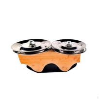 Finger Shaker Hand Percussion Instrument, Tambourine Bell for Performance, orange