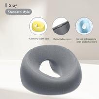 Ergonomiška gulėjimo pagalvė Atminties putplasčio, kvėpuojančios galvos atramos pagalvė, kūno masažo veido poilsio pagalvė grožio salonui 26x13x6cm white