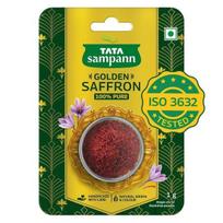 TATA Sampann Auksinis šafranas, 1g, Natūralus aromatas ir spalva, Grynas Kesar, Ištirtas pagal ISO 3632 black