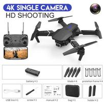 2024 m. nuotolinio valdymo pultelis Drone 4K HD vienos / dviejų kamerų WIFI FPV malūnsparnis RC ketursparnis asmenukė RC dronas sulankstomas keturkopteris žaislas single camera 1 battery juoda