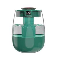 Air Humidifier Essential Oil Diffuser 1.3L Large Capacity Home Humidifier USB Double Spray Port Aroma Diffuser with Night Light žalia
