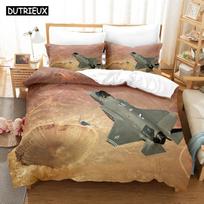 3D Jet Fighter Battle Plane  F-35 Bedding Sets Duvet Cover Set With Pillowcase Twin Full Queen King Bedclothes Bed Linen 70x133cm 2pcs