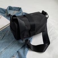 Nailono Audinio Portfelis Naujas Vandeniui Atsparus Didelės Talpos Crossbody Krepšiai Paprasto Stiliaus Moteriškas Vienspalvis Pečių Krepšys Totes ARI 26x14x15cm juoda