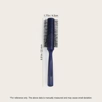 Round Styling Hair Brush Anti Static Hair Brush Detangling Hairbrush Round Barrel Hair Curling Brush Dry Wet Hair Comb Hair Tool mėlyna