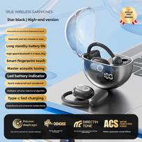 Hanging Ear Bluetooth Headset High Sound Quality Open Low Latency Long Endurance Running Sport juoda