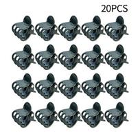 20-100PCS Garden Plastic Orchid Stem Clips Plant Vine Clamp Grafting Clip Tied Butterfly Tomato Bundle Branch Accessories Tools gray
