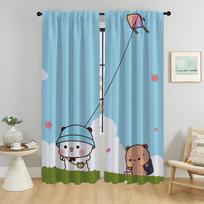 Bubu and Dudu Home Interior Curtains for Living Room Shades Halloween Decoration Blackout Curtain Partition Tulle for Bedroom W50xH70cmx2pcs-CL