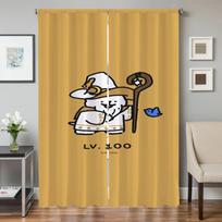 Home Interior Kitchen Curtains for Living Room 2 Pieces Blackout Curtains Door Curtain Maltese Dog Bedroom Decoration Partition W50xH70cmx2pcs-CL