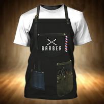Hot Barbershop Men's T-shirt Top 3D Printing Short Sleeve Pullover Men's Summer Fashion Cool T-shirt S
